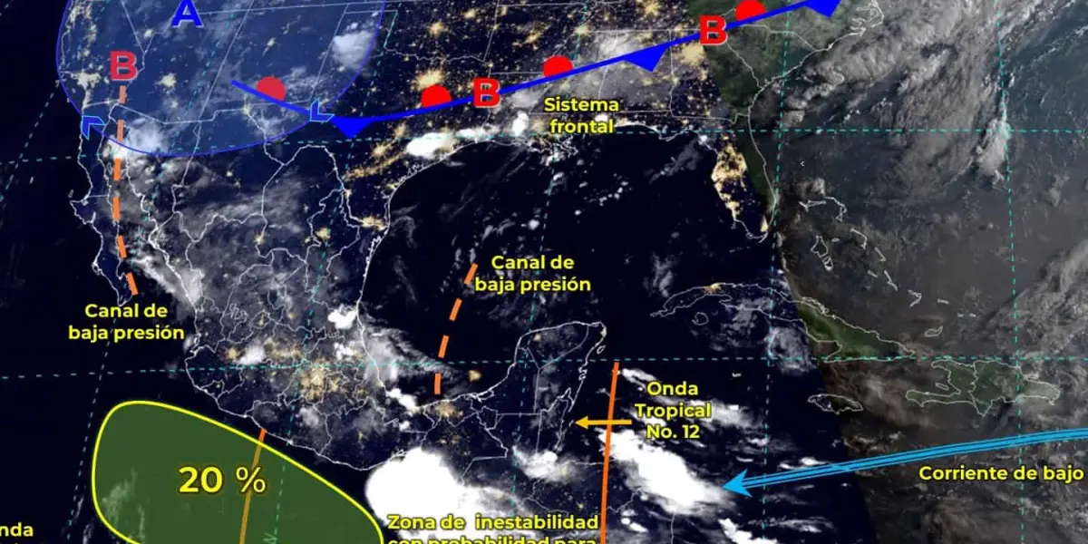 Pronóstico del tiempo para Sinaloa; se esperan lluvias en varios municipios del estado.