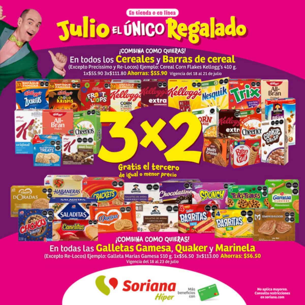 Folleto de Soriana Julio Regalado Hiper Nacional: ofertas válidas hasta el 24 de julio de 2024