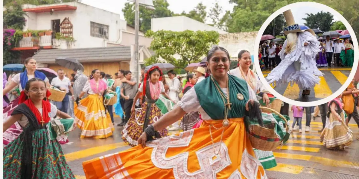 Un colorido desfile se vivió como parte de la Guelaguetza 2024 de Oaxaca. Foto: Cortesía