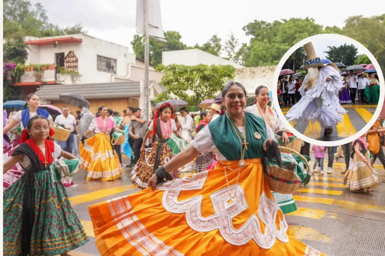 Un colorido desfile se vivió como parte de la Guelaguetza 2024 de Oaxaca. Foto: Cortesía