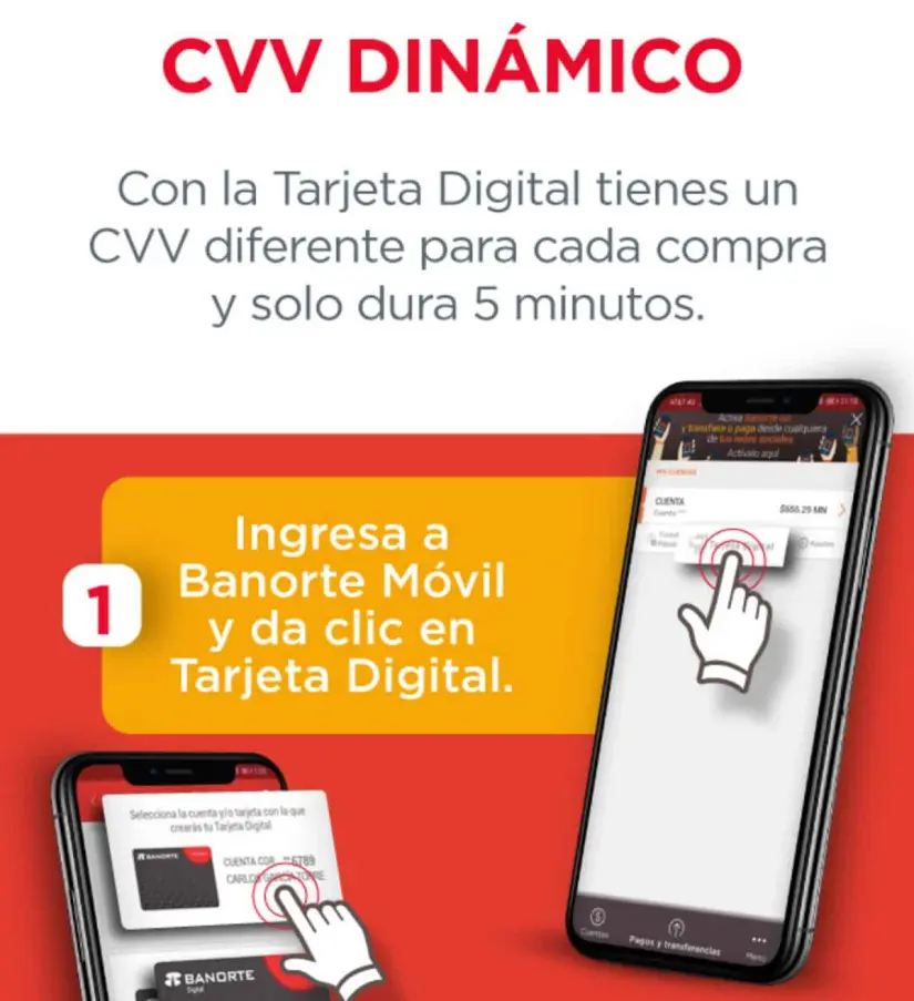 ¿Cómo ver el cvv de mi tarjeta Banorte en la app?