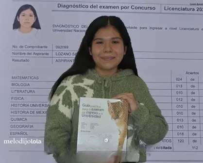 Conoce a Mariana Yalí, la estudiante de Ecatepec que conquistó a la UNAM con un puntaje perfecto