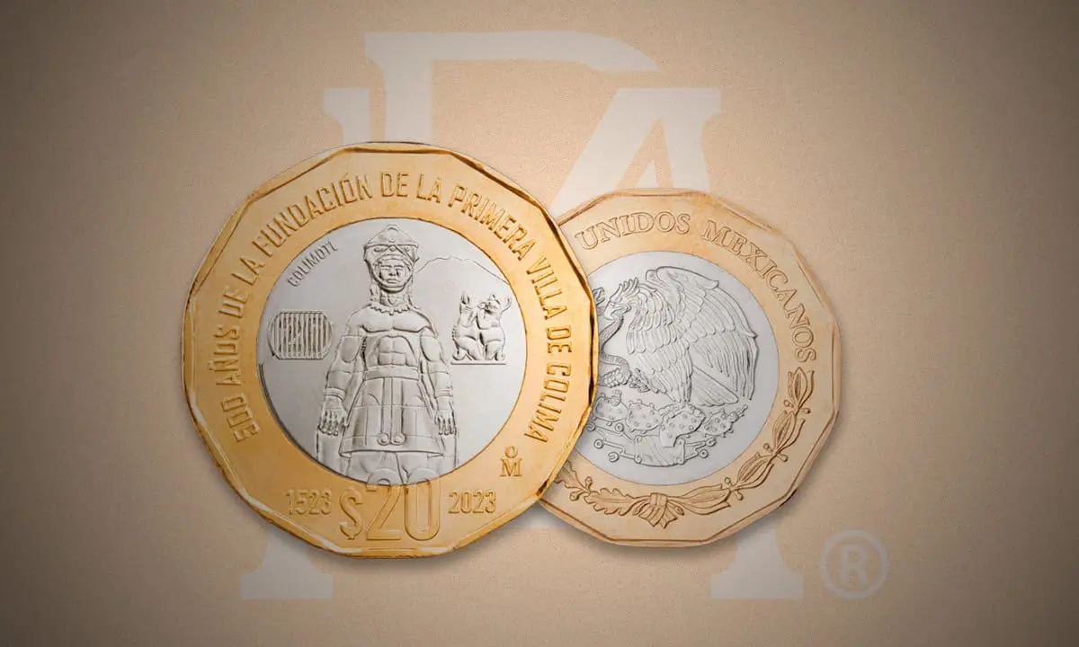 Así luce la nueva moneda conmemorativa de Colima. Foto: Banxico