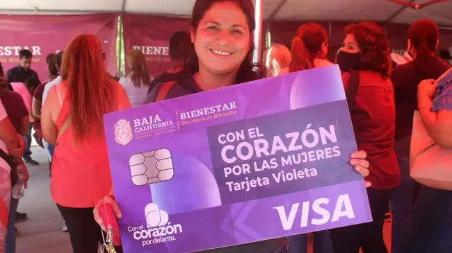 Aquí todos los detalles de la Tarjeta Violeta Bienestar. Foto: Cortesía