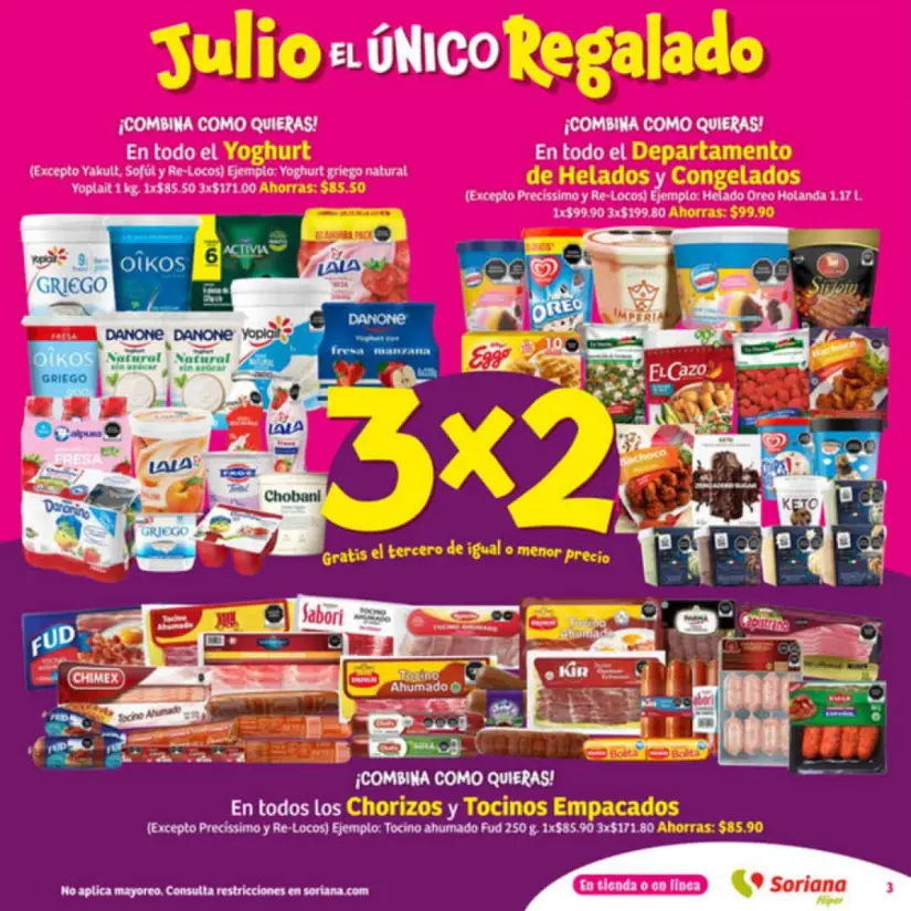 Folleto de Soriana Julio Regalado Hiper Nacional: ofertas del 25 al 30 de julio de 2024