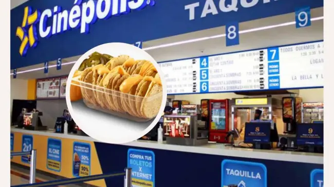 El Combo Nachos en Pareja, una opción en el menú de Cinépolis en 2024. Foto: Cortesía