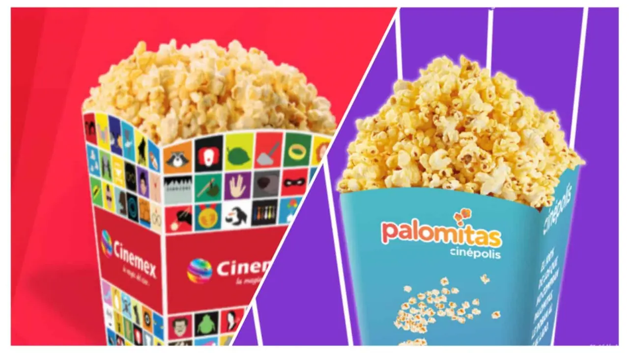 Los detalles de lo que trae el Combo Pareja de Cinemex y Cinépolis. Foto: Cortesía