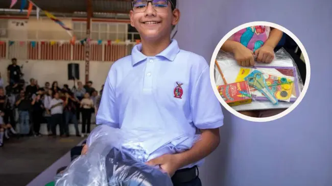 Anuncian autoridades que día inicia le canje de uniformes y útiles escolares en Sinaloa en 2024. Foto: Cortesía