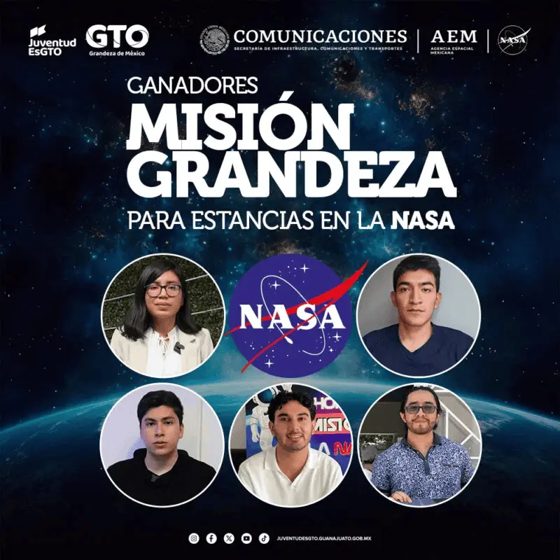 5 jóvenes mexicanos irán a la NASA