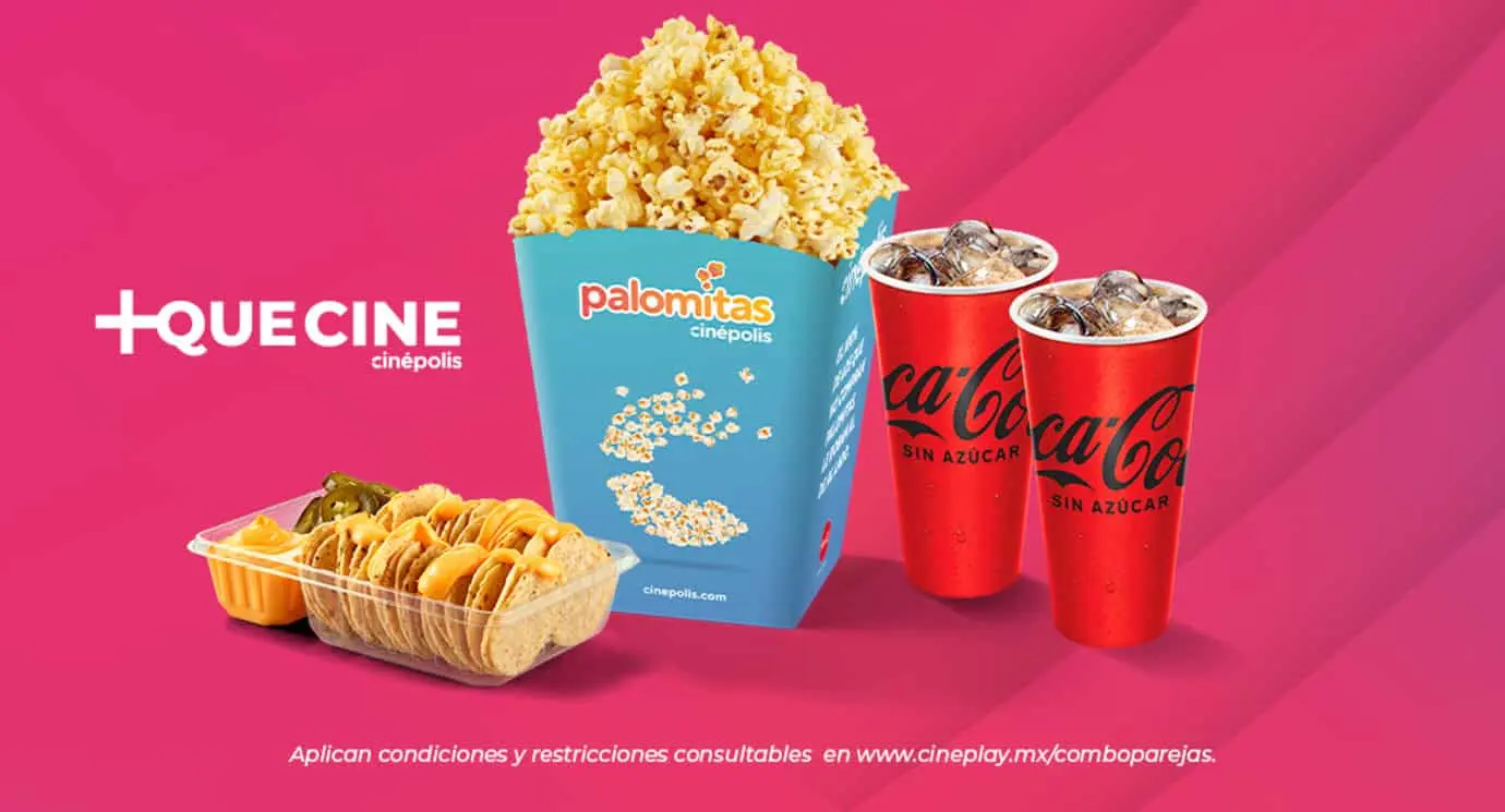 Combo nachos en pareja de Cinépolis. Foto: Cortesía