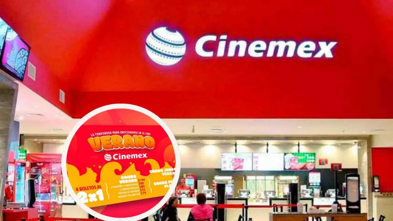La Tarjeta Verano de Cinemex ofrece promociones en entradas y descuentos en combos. Foto: Cortesía