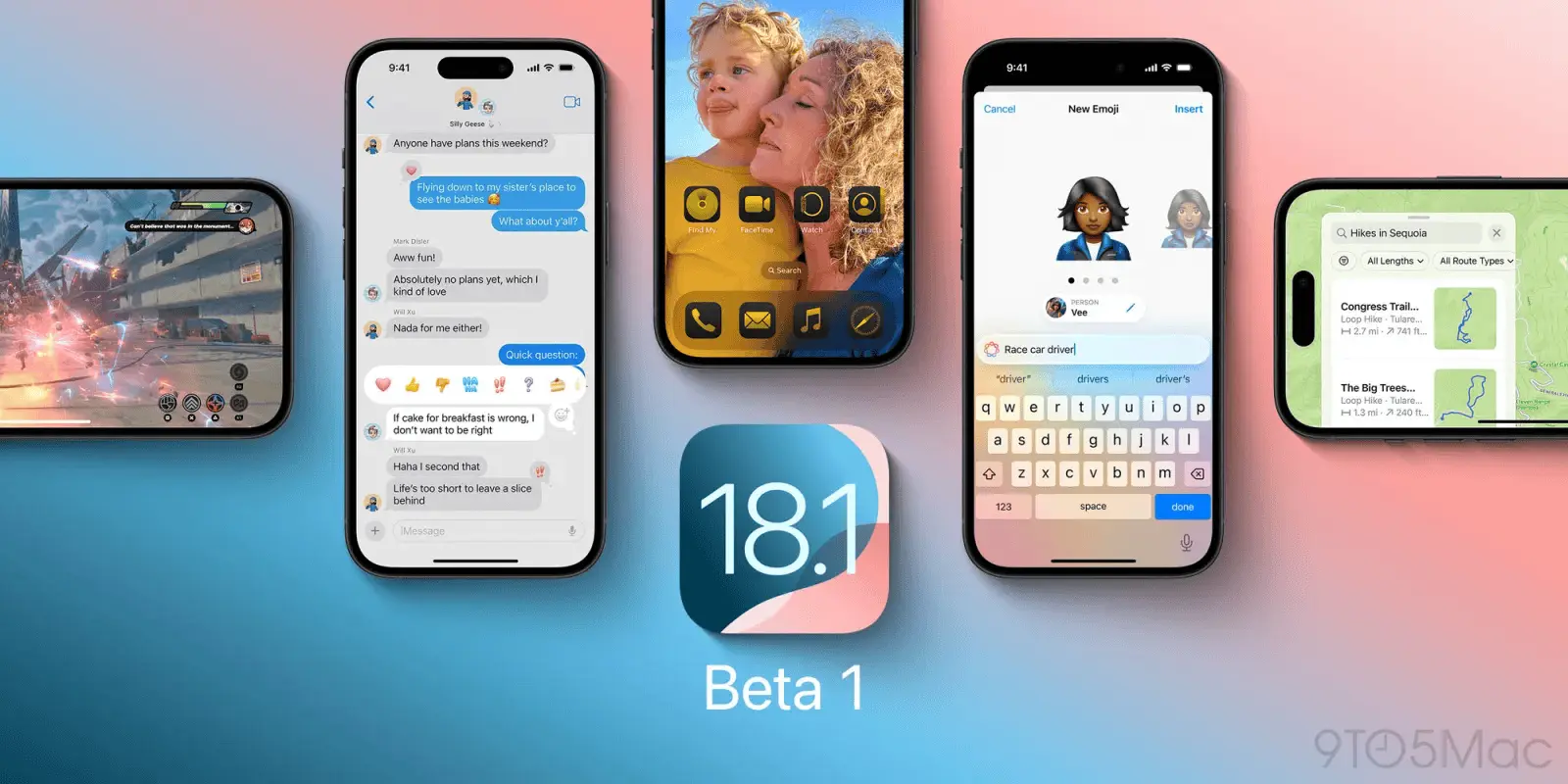 Aquí todas las novedades que llegan con la beta de iOS 18.1. Foto: Apple