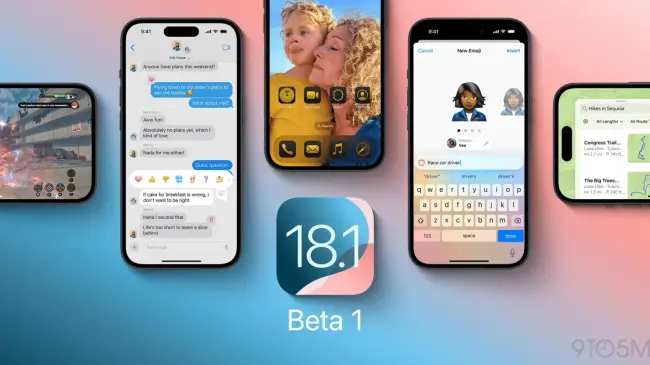 Aquí todas las novedades que llegan con la beta de iOS 18.1. Foto: Apple