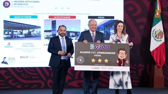 Profeco reconoce a gasolineras Pemex, Orsan y G500.
