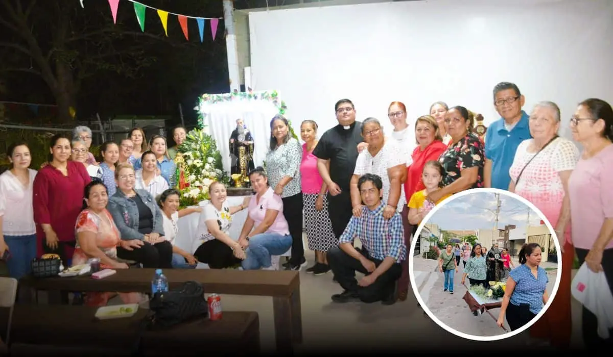 ¡Devoción y unidad! Habitantes del fraccionamiento San Benito celebran a su Patrono. Foto: Juan Madrigal