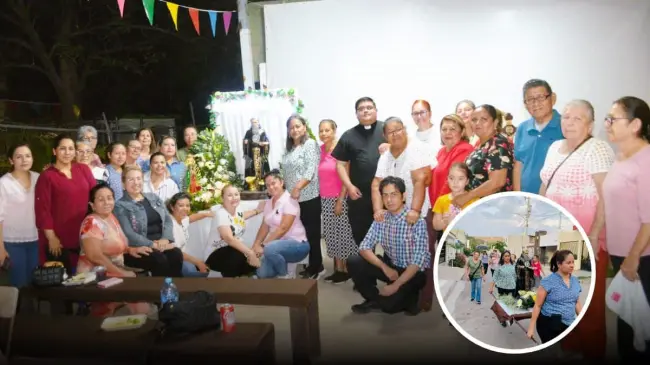 ¡Devoción y unidad! Habitantes del fraccionamiento San Benito celebran a su Patrono. Foto: Juan Madrigal