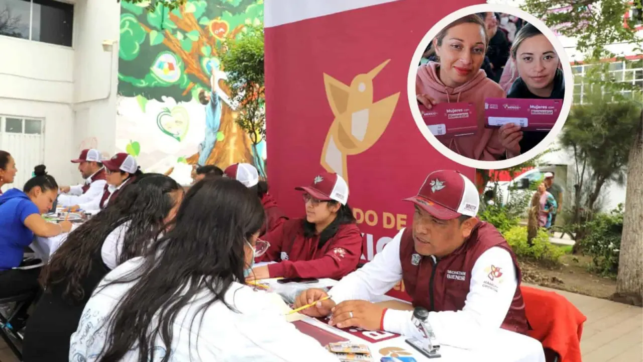 El programa de Mujeres con Bienestar en el Estado de México entrega apoyos económicos de 2 mil 500 pesos. Foto: Cortesía