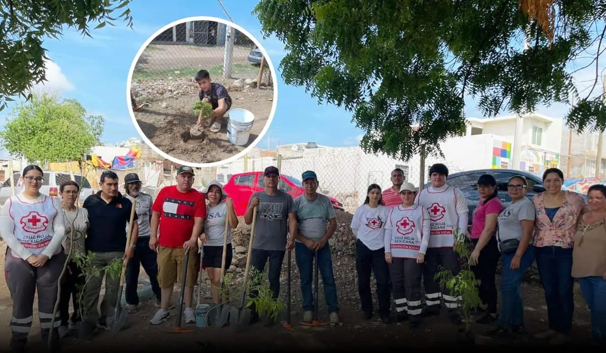 La reforestación fortalece lazos comunitarios en la Unidad Deportiva Progreso Los Ayalés en Culiacán.