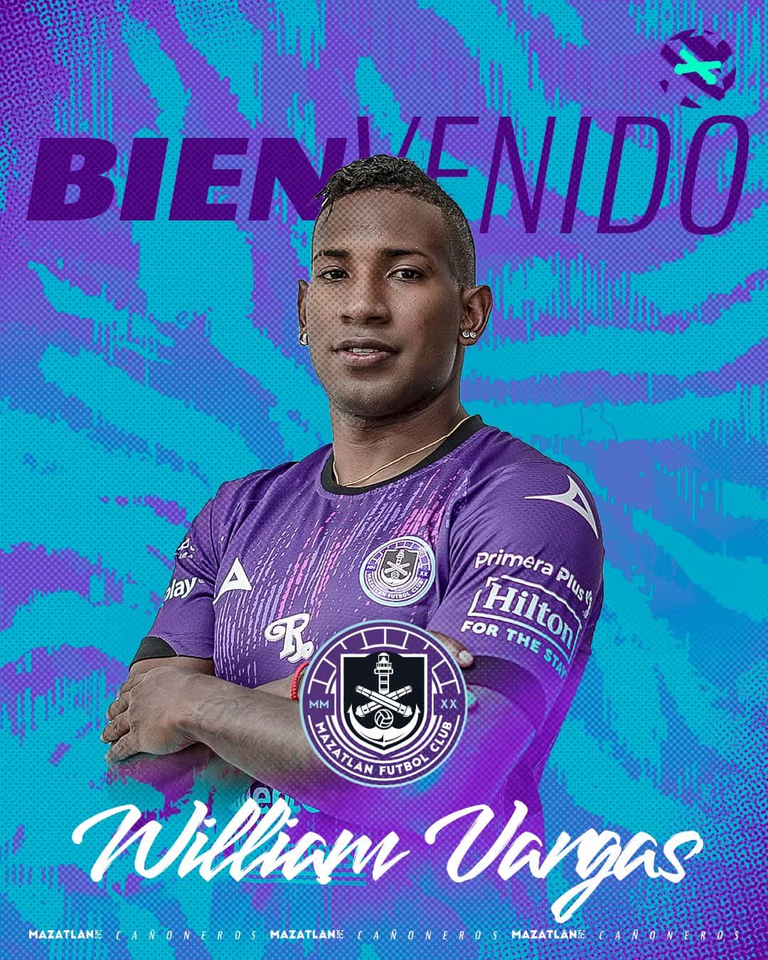 Presentación de William Vargas | Imagen: @MazatlanFC