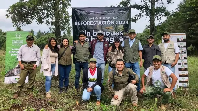 Plantan en Quiroga 18 mil árboles.