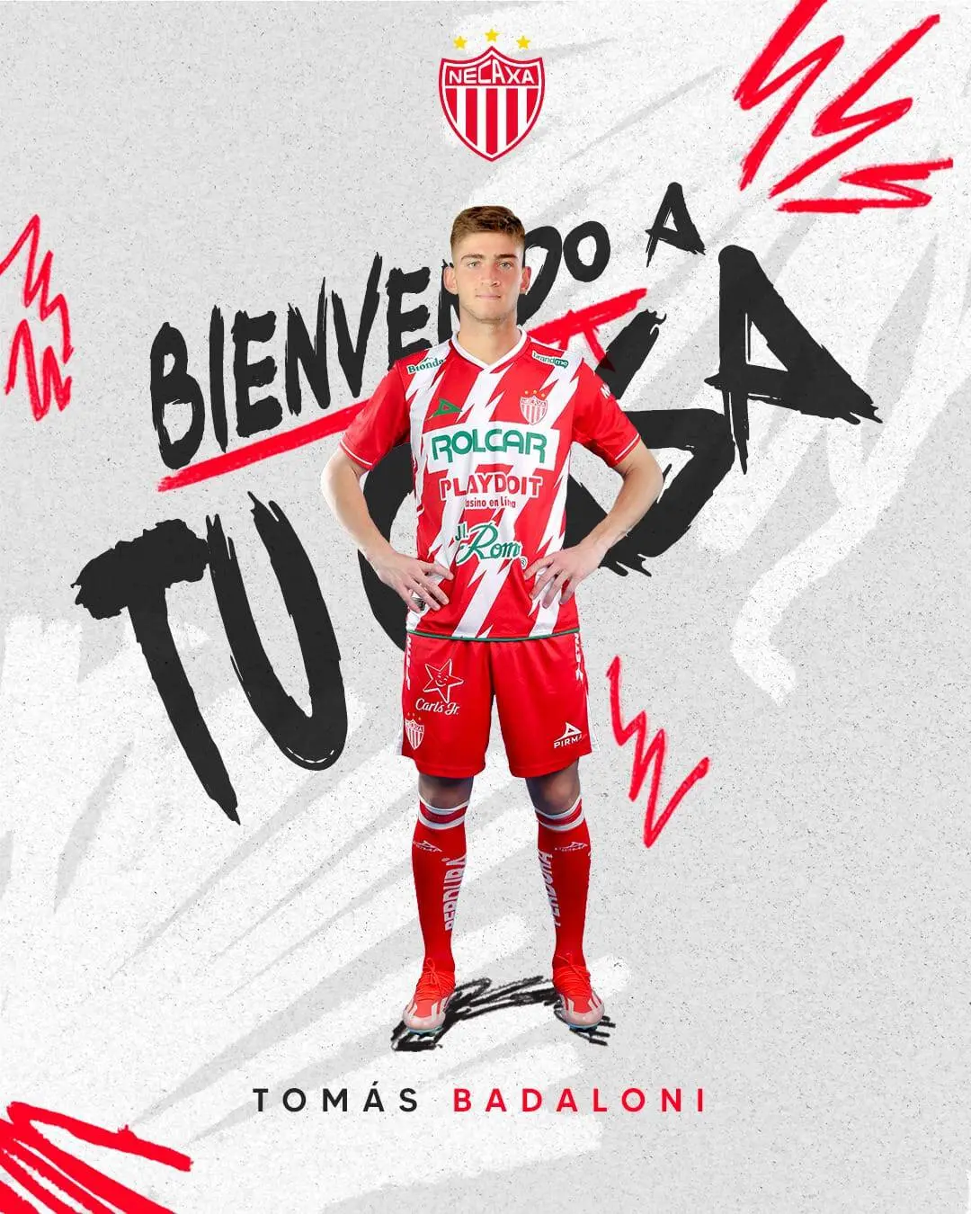 Presentación de Tomás Badaloni | Imagen: @Necaxa