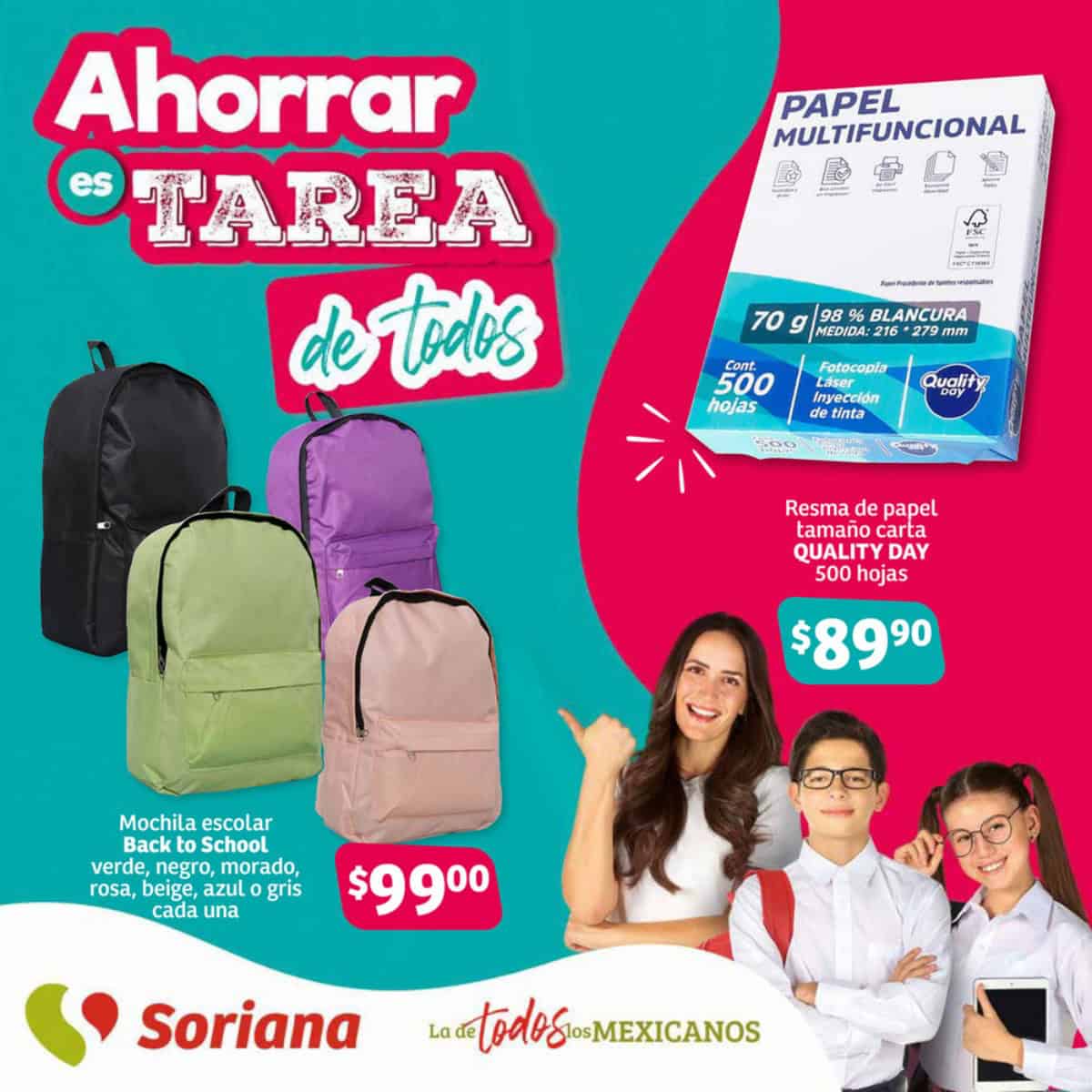 Ofertas de Soriana para este regreso a clases