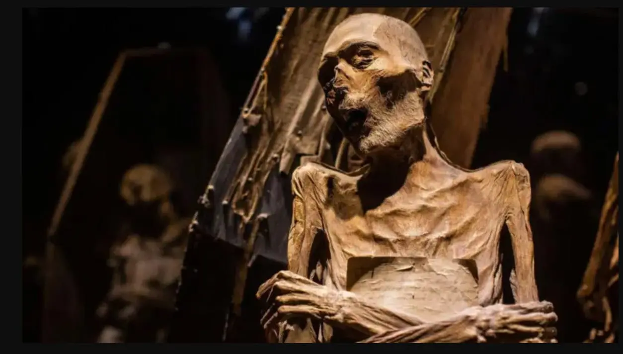 El Museo de las Momias de Guanajuato conserva 117 cuerpos que se momificaron de forma natural. FOTO: Cortesía BBC News Mundo