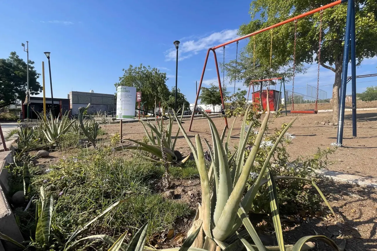 El jardín de Monte de San Pablo en Alturas del Sur luce muy bien cuidado y se mantiene en buenas condiciones gracias a la colaboración de la ciudadanía. Foto: Lino Ceballos.