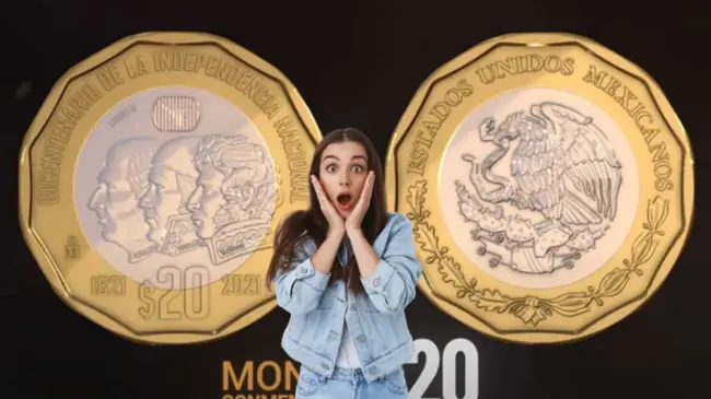 Conoce las características de la moneda de 20 pesos de la Independencia de México