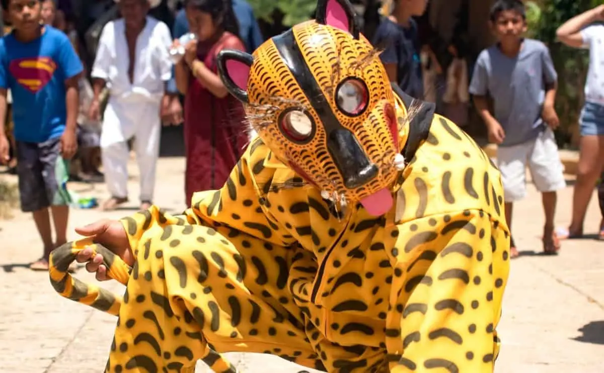La danza del jaguar tiene un origen prehispánico relacionado con Tláloc. Foto: Rafa Rodríguez