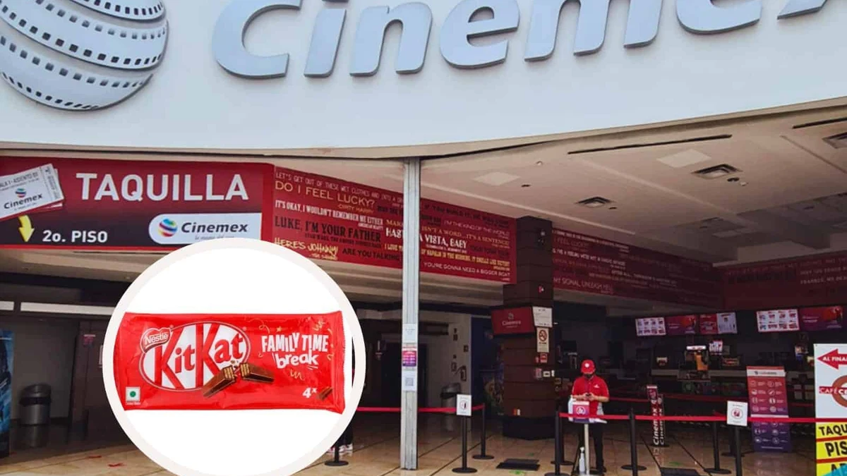 Combo Kitkat en Cinemex, ideal para compartir. Foto: Cortesía