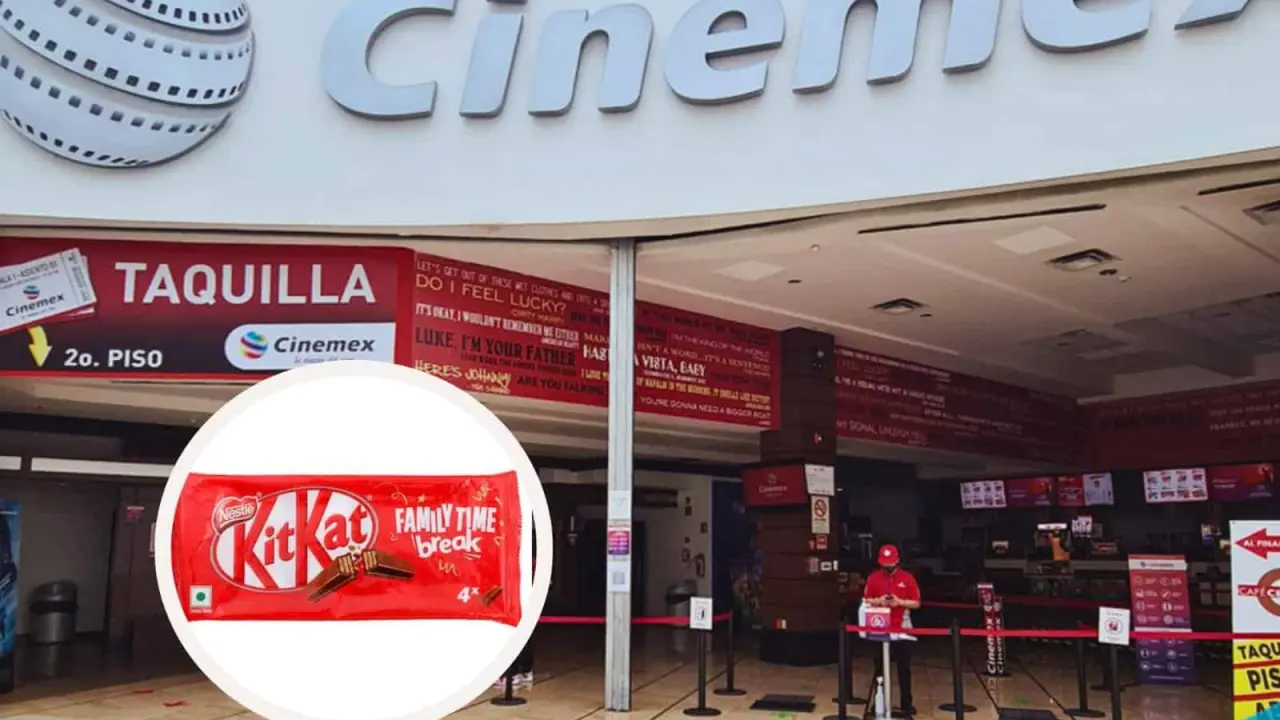 Combo Kitkat en Cinemex, ideal para compartir. Foto: Cortesía