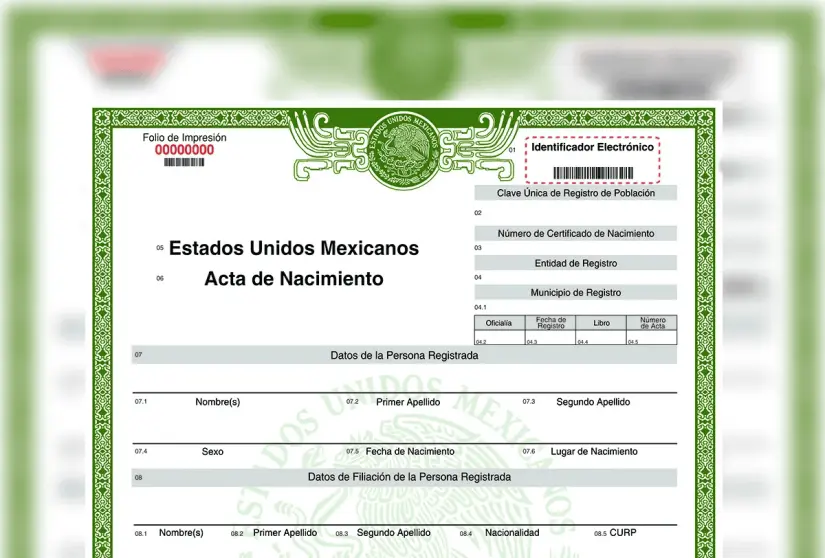 Así puedes sacar tu acta de nacimiento certificada