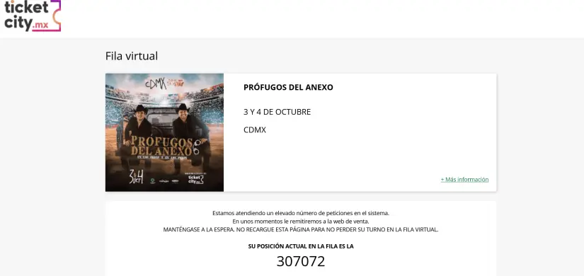 Te dará turno Ticketcity para la compra de boletos para Prófugos del Anexo en la CDMX 