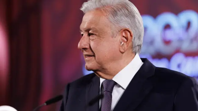 AMLO durante La Mañanera del 14 de agosto de 2024. Foto: Presidencia