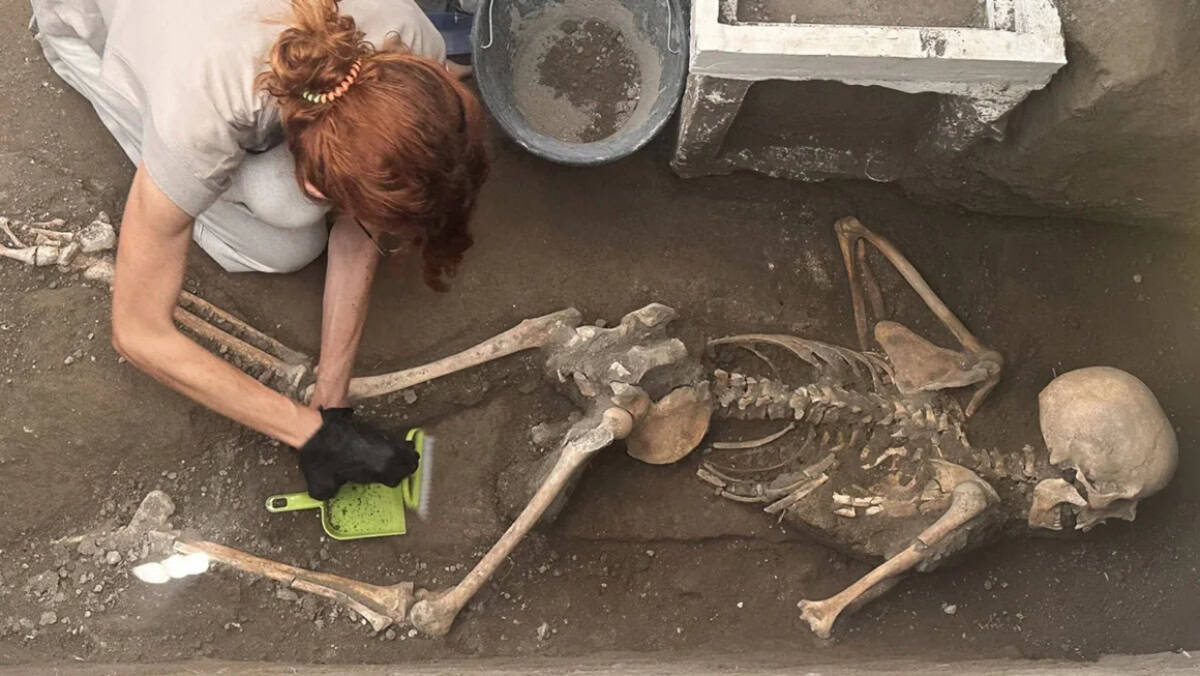 Pompeya: encuentran los restos de una pareja víctima de la erupción del Vesubio junto a un tesoro