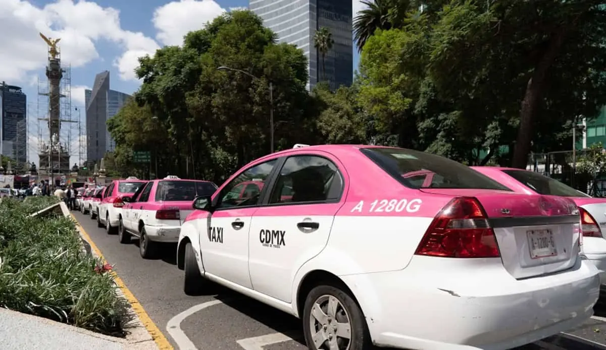 Taxistas en la CDMX.