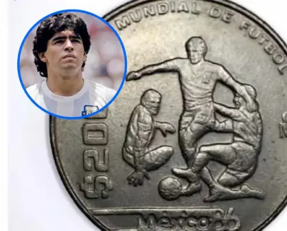 La moneda de Maradona en el Mundial de México 86 se vende hasta en 60 mil pesos