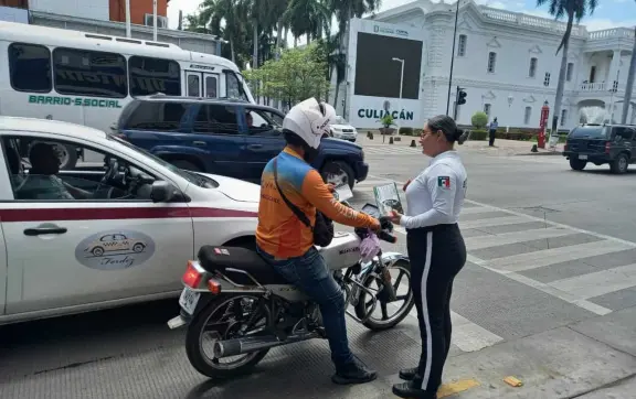 ¡Concientización! Acciones de prevención para motociclistas en Culiacán