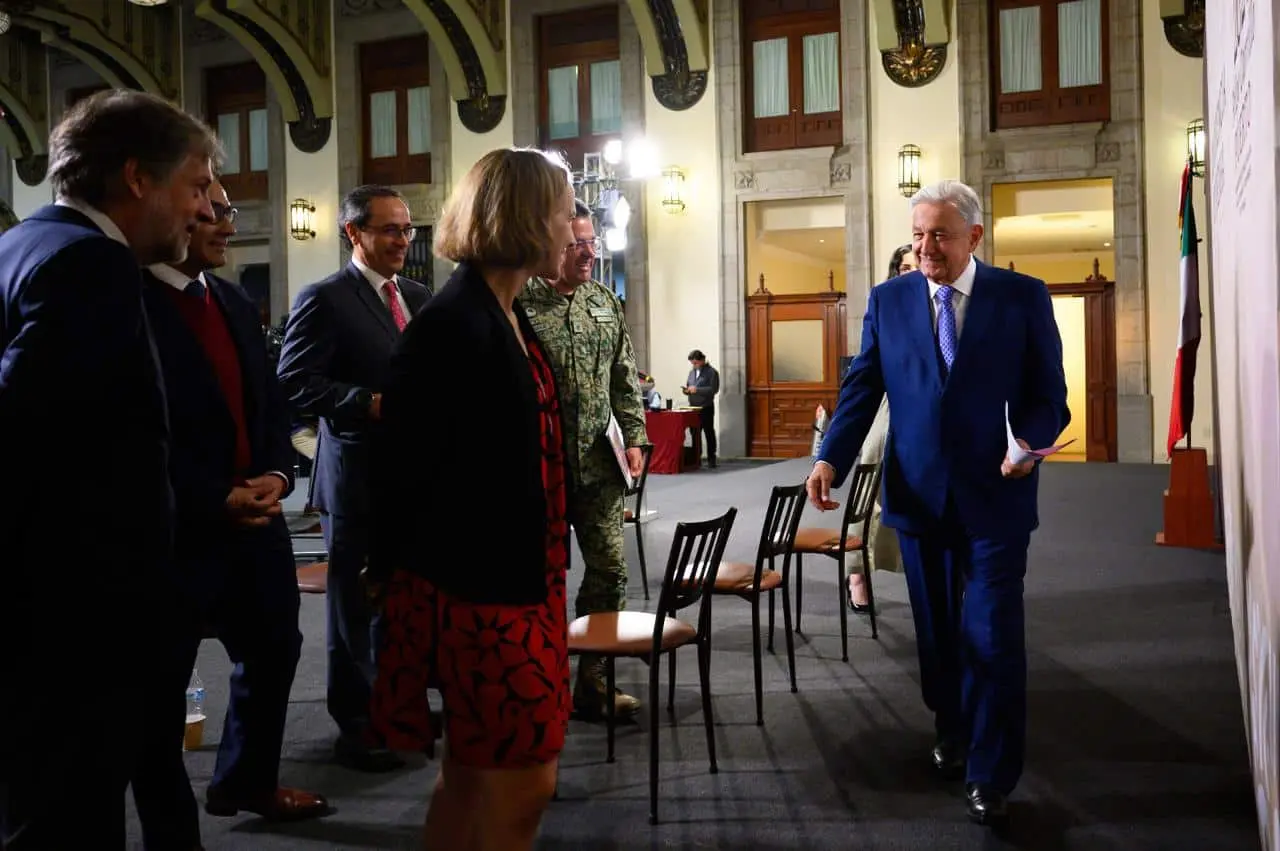 AMLO durante la conferencia de prensa que ofreció este miércoles.