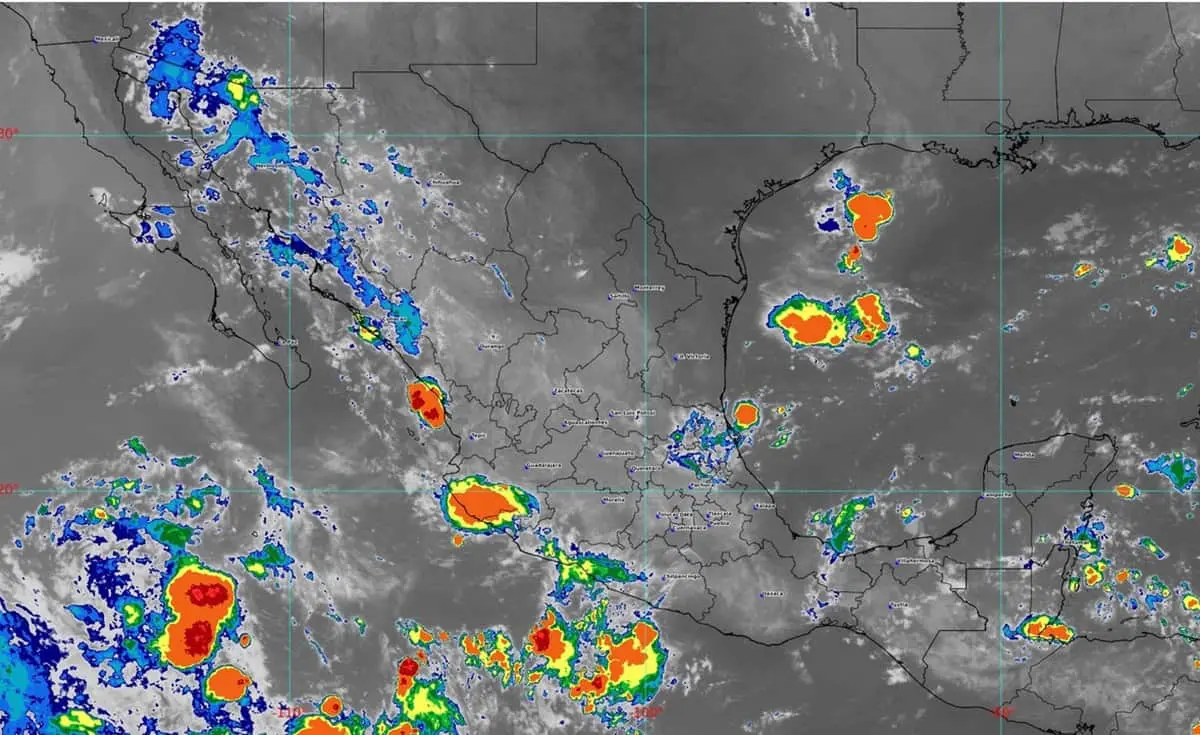 Pronóstico del clima en Sinaloa y México para este miércoles 21 de agosto.