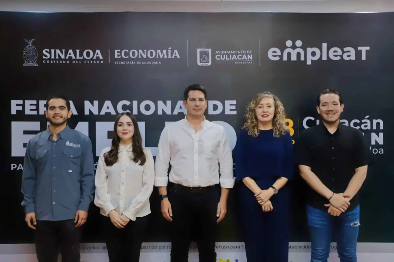 Autoridades invitan a la Feria Nacional del Empleo en Culiacán.