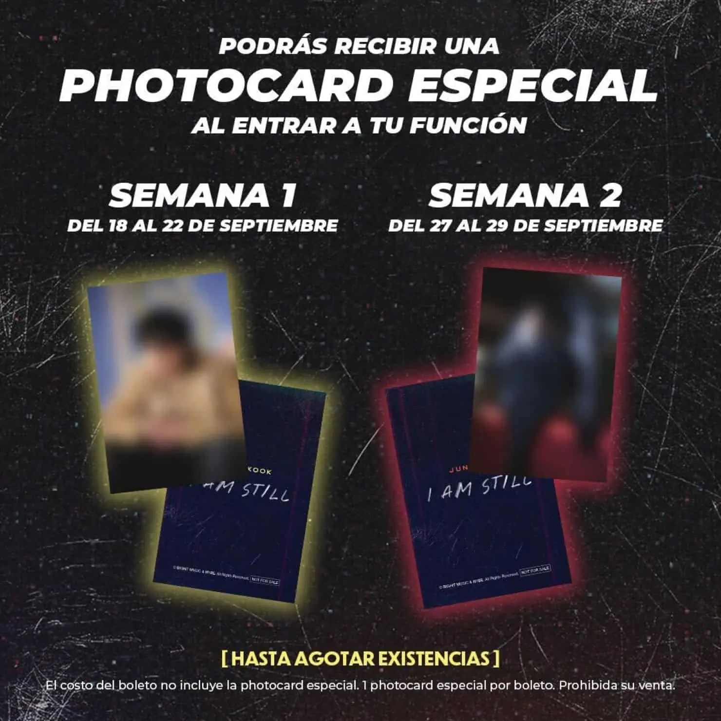 Cinépolis anuncia photocard coleccionable de JungKook de BTS