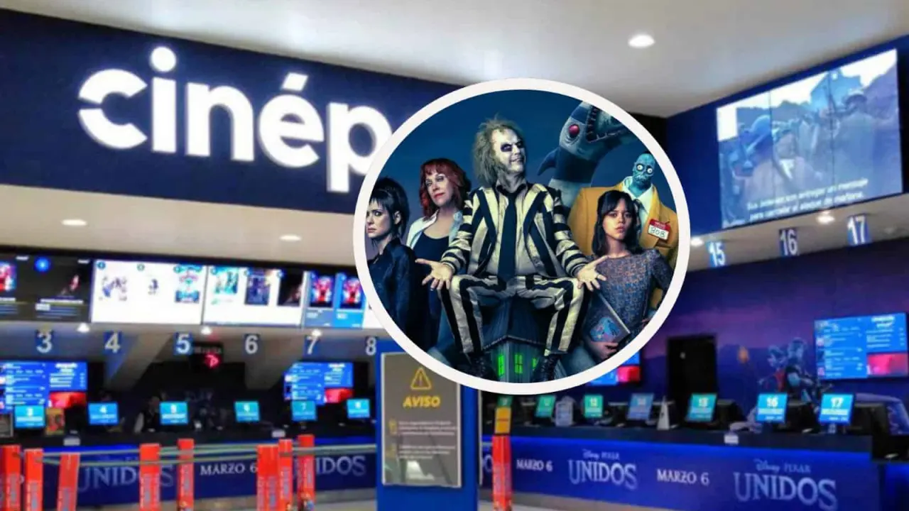 Ya está activa la preventa de boletos para la película de Beetlejuice 2 en Cinépolis. Foto: Cortesía