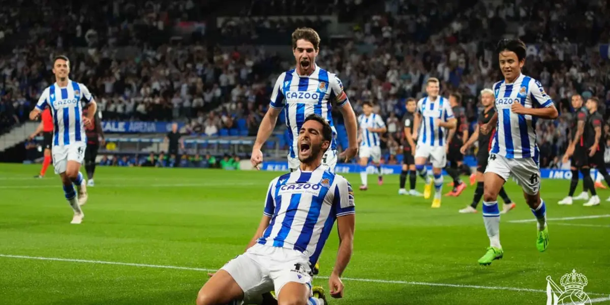 Merino podría debutar ante Brighton | Imagen:@RealSociedad