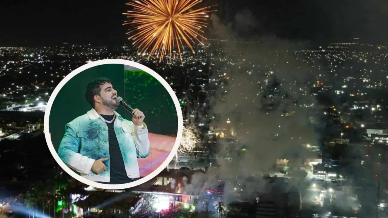 Preparan la ceremonia del Grito en Los Mochis. Foto: Cortesía