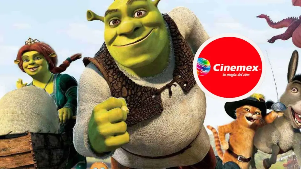 Cinemex anunció el reestreno de Shrek para agosto, y habrá vasos de colección. Foto: Cortesía