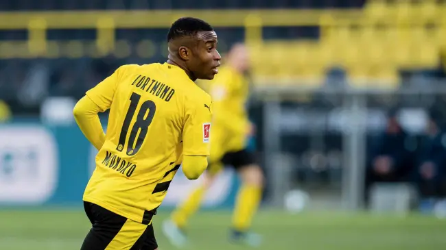 Youssoufa Moukoko con el Dortumd |Imagen: @BVB