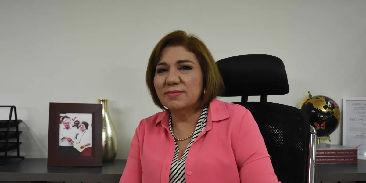 María Inés Pérez Corral, secretaria de Bienestar y Desarrollo Sustentable en Sinaloa. Foto: Tus Buenas Noticias / Lino Ceballos