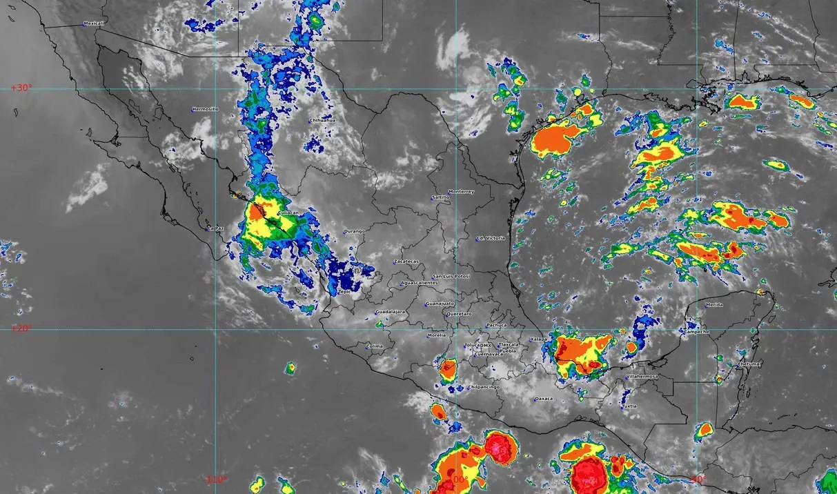 De nuevo lloverá hoy martes 27 de agosto en Sinaloa.